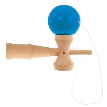 Kendama Arkadna Igra Za Djecu 3+ I Odrasle Drvena Igračka + Plava Loptica 24