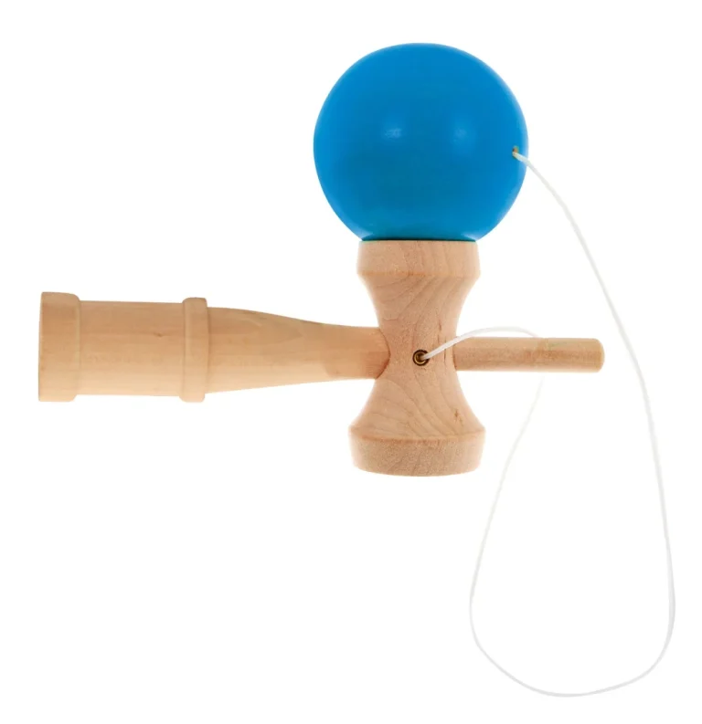 Kendama Arkadna Igra Za Djecu 3+ I Odrasle Drvena Igračka + Plava Loptica 7