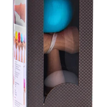 Kendama Arkadna Igra Za Djecu 3+ I Odrasle Drvena Igračka + Plava Loptica 9