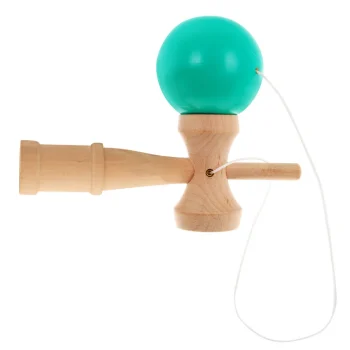 Kendama Arkadna Igra Za Djecu 3+ I Odrasle Drvena Igračka + Zelena Loptica 4