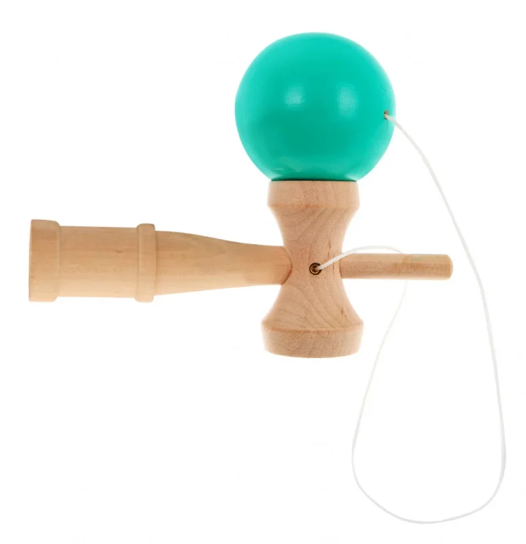 Kendama Arkadna Igra Za Djecu 3+ I Odrasle Drvena Igračka + Zelena Loptica 4