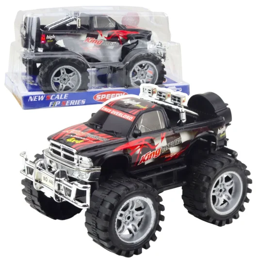 King Terensko Vozilo S Pogonom Na Stražnje Kotače S Crvenom I Crnom Bojom 27 Cm 1