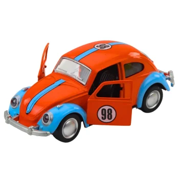 Klasični Automobil Beetle S Metalnim Povlačenjem, Otvarajućim Vratima I Miksom 2