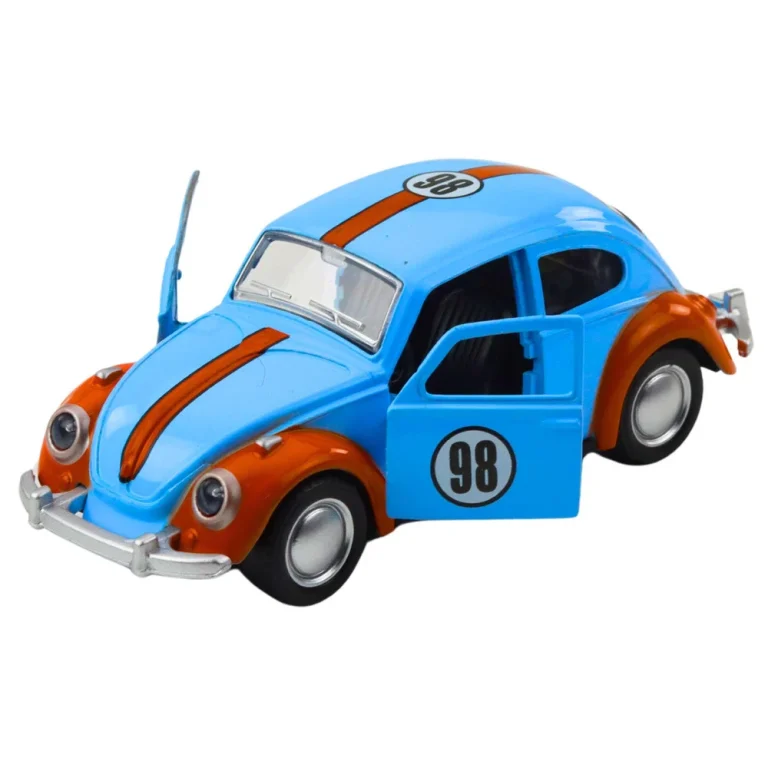Klasični Automobil Beetle S Metalnim Povlačenjem, Otvarajućim Vratima I Miksom 3