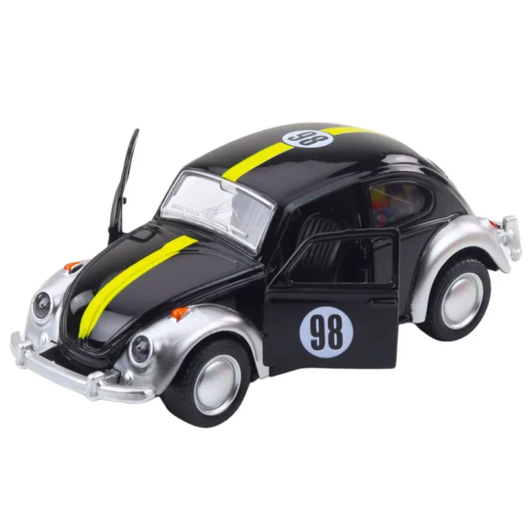Klasični Automobil Beetle S Metalnim Povlačenjem, Otvarajućim Vratima I Miksom 4