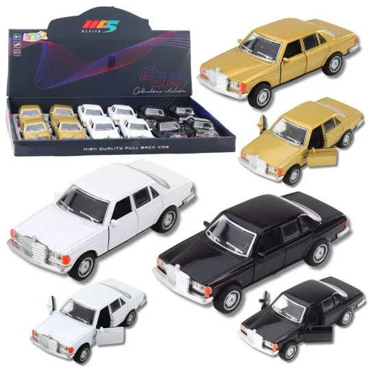 Klasični Metalni Automobil 1:32, Povlačni Pogon, Svjetla I Zvukovi, Otvarajuća Vrata, Mix 1
