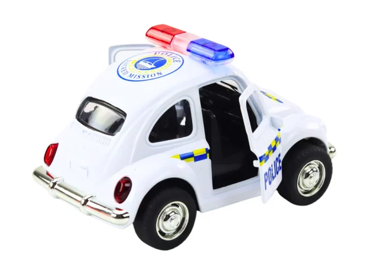 Klasični Policijski Auto 1:38 Svjetla Za Vožnju Zvuci Bijelo 3