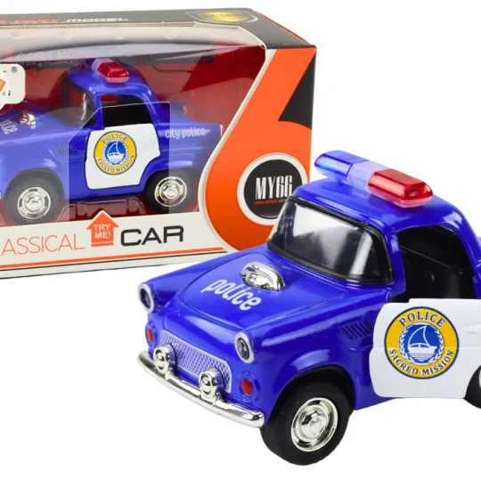 Klasični Policijski Auto 1:38 Svjetla Za Vožnju Zvuče Plavo 1