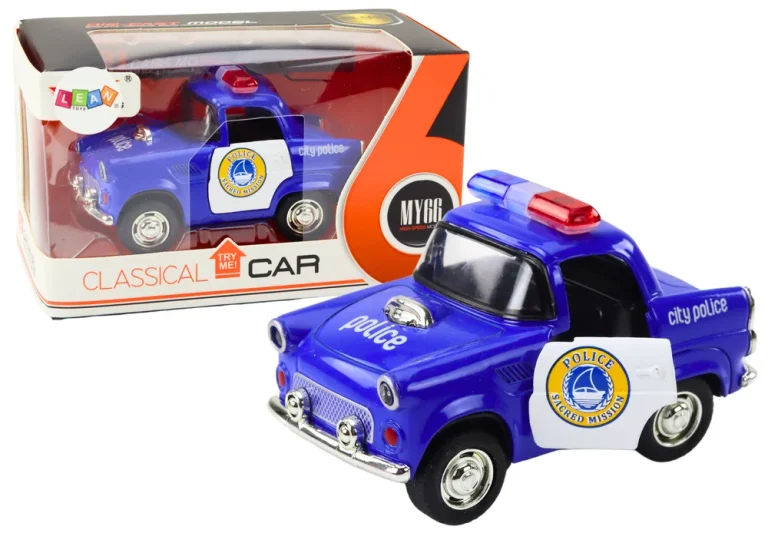 Klasični Policijski Auto 1:38 Svjetla Za Vožnju Zvuče Plavo 1