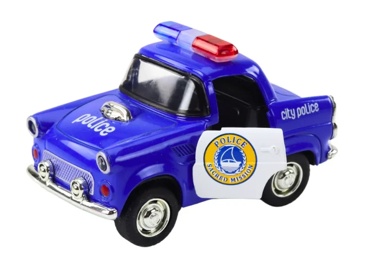 Klasični Policijski Auto 1:38 Svjetla Za Vožnju Zvuče Plavo 2