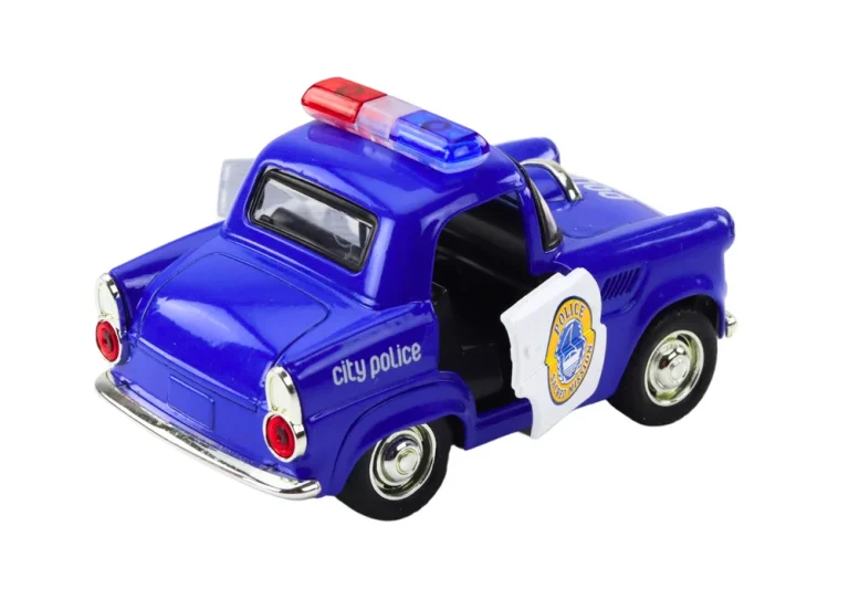Klasični Policijski Auto 1:38 Svjetla Za Vožnju Zvuče Plavo 3