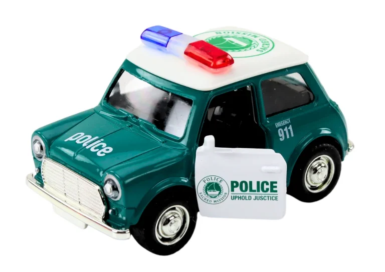 Klasični Policijski Auto 1:38 Svjetla Za Vožnju Zvuče Zeleno 2