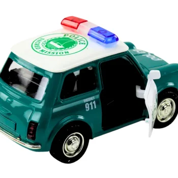 Klasični Policijski Auto 1:38 Svjetla Za Vožnju Zvuče Zeleno 3