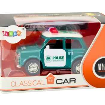 Klasični Policijski Auto 1:38 Svjetla Za Vožnju Zvuče Zeleno 4