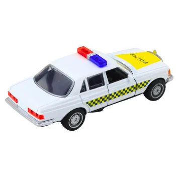 Klasični Policijski Automobil S Metalnim Pogonom I Otvaranjem Vrata, Bijeli 1:32 5