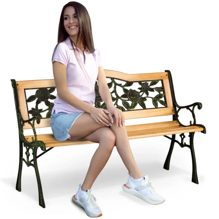 Klupa Za Park S Naslonom Gardi Rose Sofotel, 123,5 × 74 × 48 Cm 1