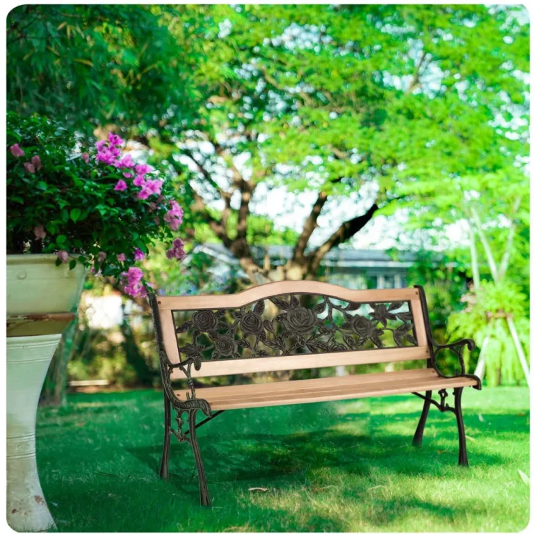 Klupa Za Park S Naslonom Gardi Rose Sofotel, 123,5 × 74 × 48 Cm 7