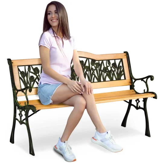 Klupa Za Park S Naslonom Gardi Tulip Sofotel, 123,5 × 74 × 48 Cm 1
