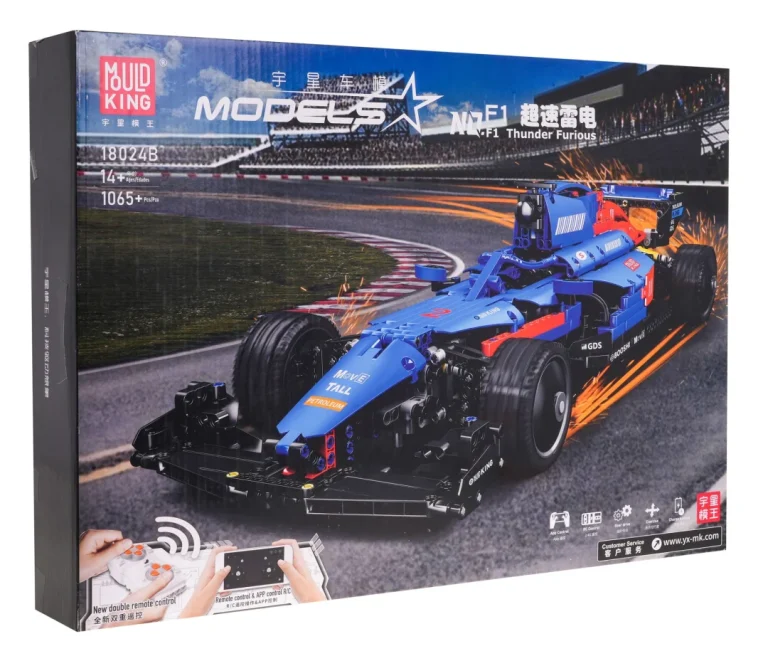 Kocke F1 Bolid Plavi Rc 1065 Dijelova 14+ 4