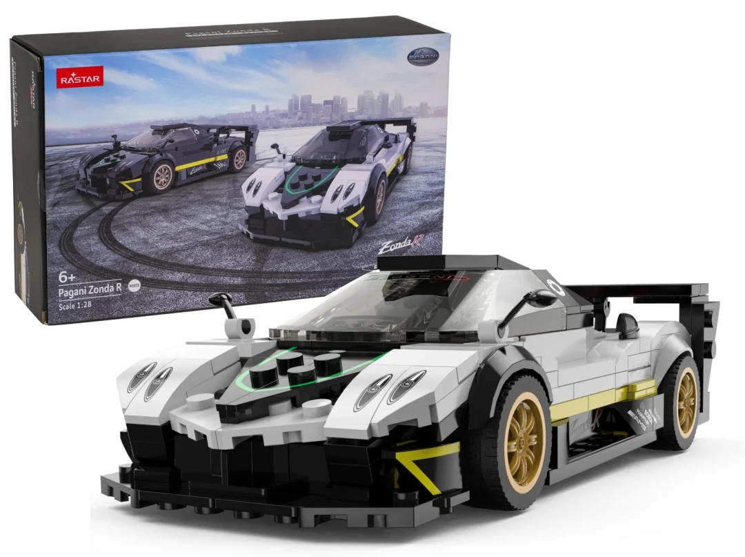 Kockice Pagani Zonda R 1:28 Bijele Rastar, 387 Dijelova 1