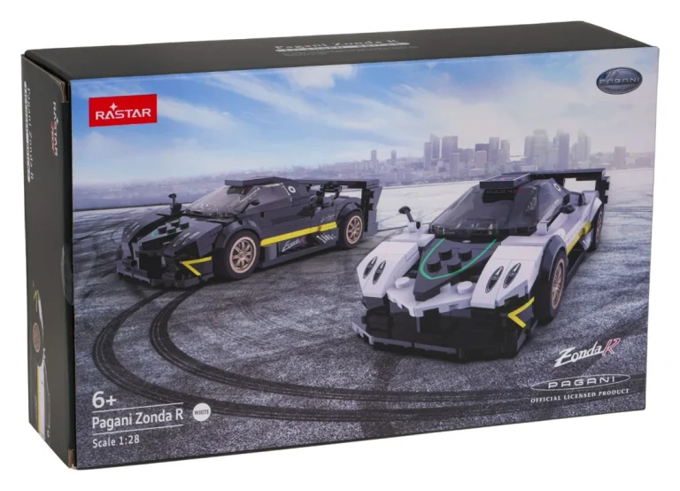 Kockice Pagani Zonda R 1:28 Bijele Rastar, 387 Dijelova 12