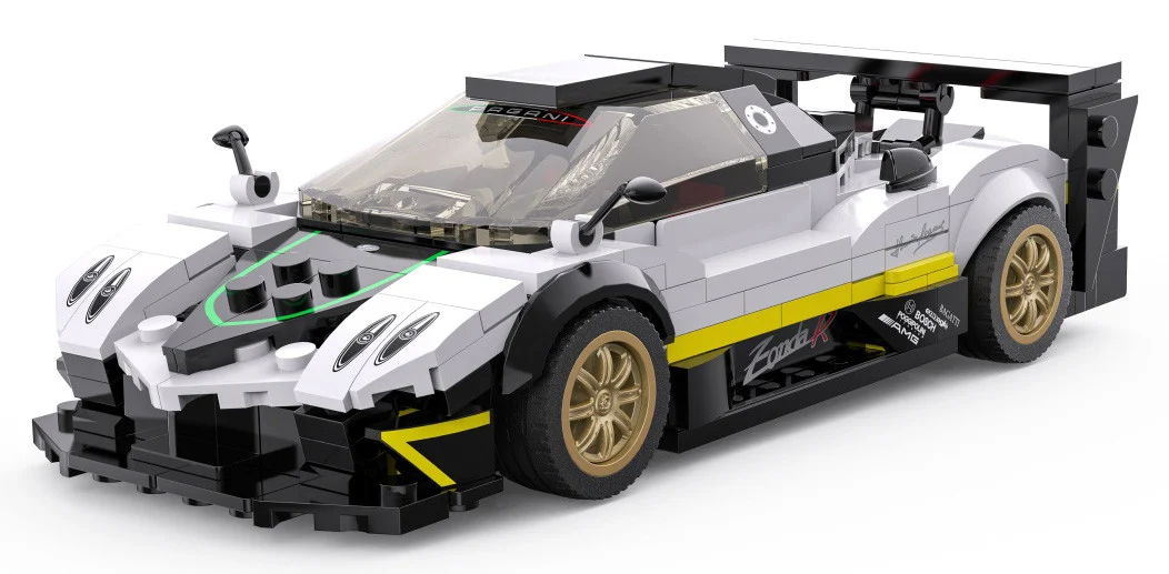 Kockice Pagani Zonda R 1:28 Bijele Rastar, 387 Dijelova 2