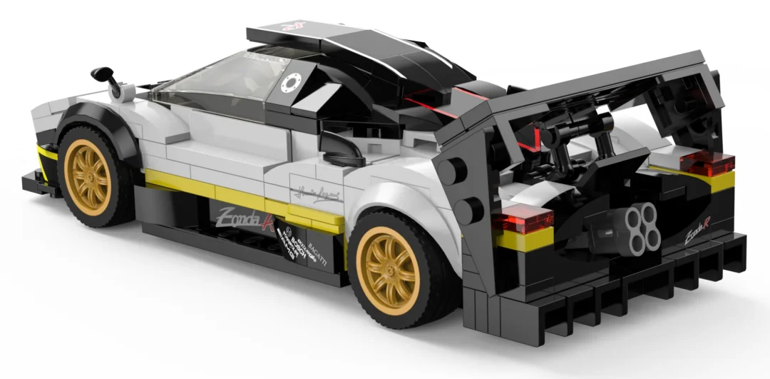 Kockice Pagani Zonda R 1:28 Bijele Rastar, 387 Dijelova 3