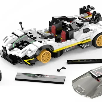 Kockice Pagani Zonda R 1:28 Bijele Rastar, 387 Dijelova 5