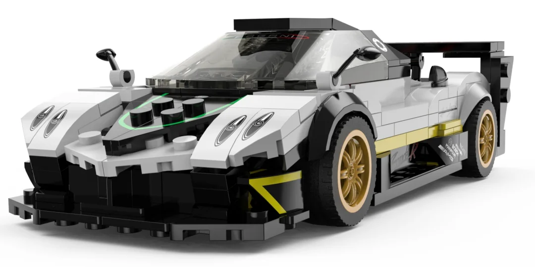 Kockice Pagani Zonda R 1:28 Bijele Rastar, 387 Dijelova 7
