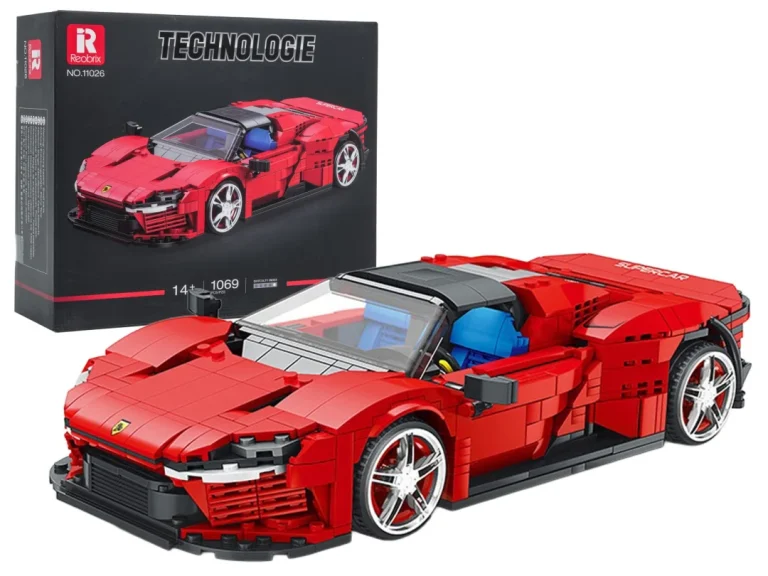 Kockice Sportski Auto Crveni, 1069 Dijelova 1