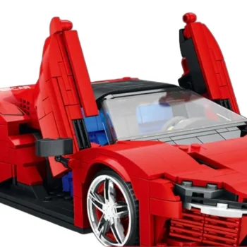 Kockice Sportski Auto Crveni, 1069 Dijelova 9