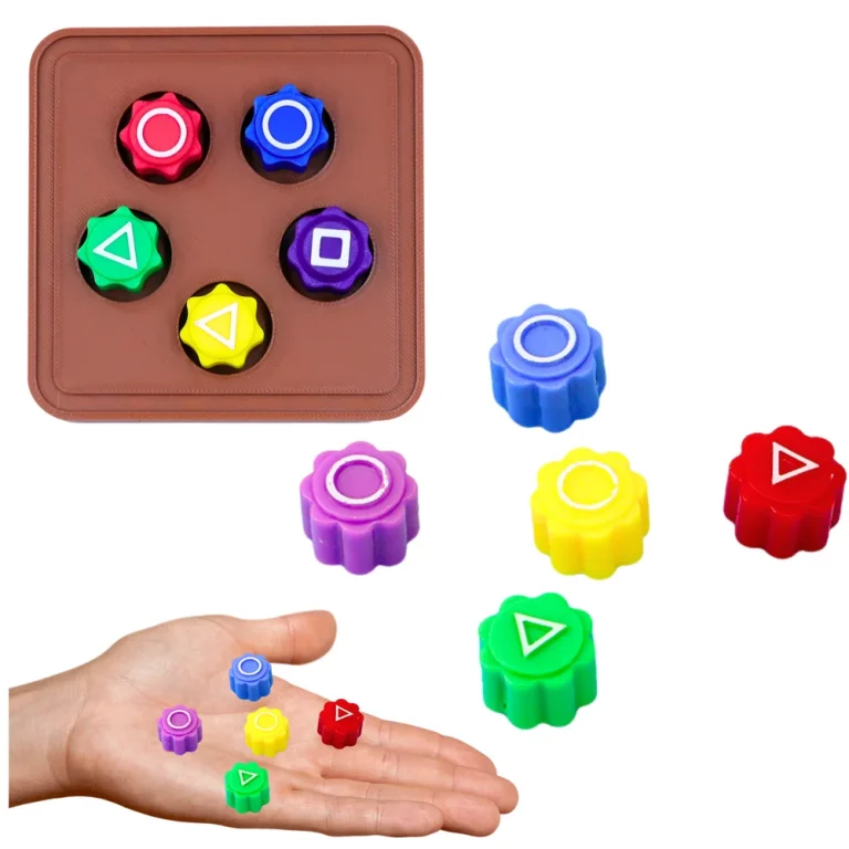Kockice Za Igranje Arkadnih Igara Gonggi Hacele Squid Games, Baza 5 Kom B 1