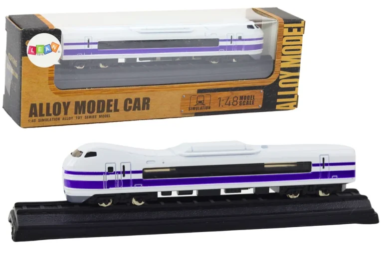 Kolekcionarski Model Vagona 1:48 Metalni Bijeli I Ljubičasti 1