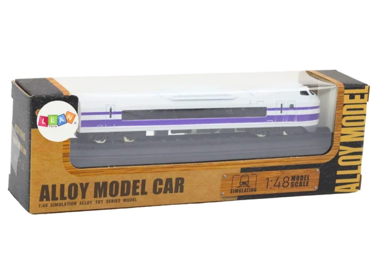 Kolekcionarski Model Vagona 1:48 Metalni Bijeli I Ljubičasti 3