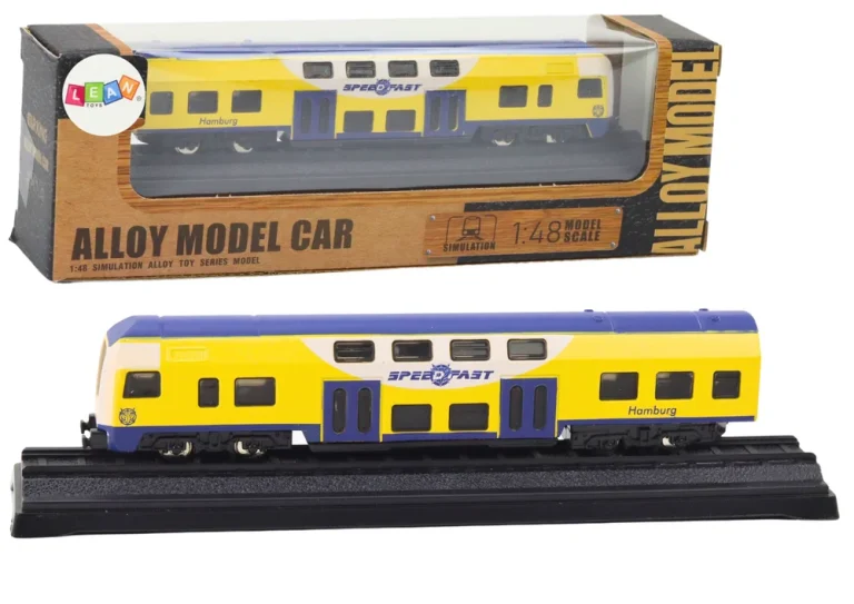 Kolekcionarski Model Vlaka 1:48 Metal žuto Plavi 1