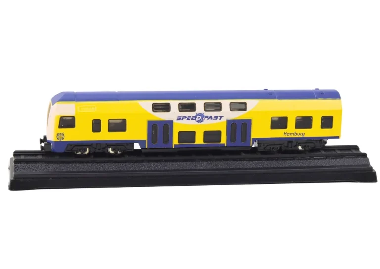 Kolekcionarski Model Vlaka 1:48 Metal žuto Plavi 2