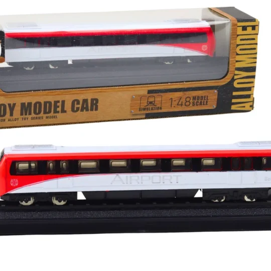 Kolekcionarski Model Vlaka Crveno Bijeli 1:48 Metalni 1