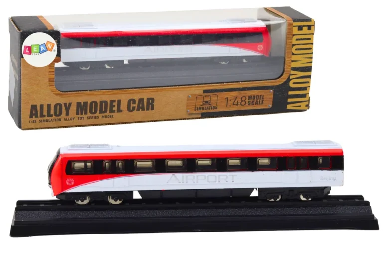 Kolekcionarski Model Vlaka Crveno Bijeli 1:48 Metalni 1