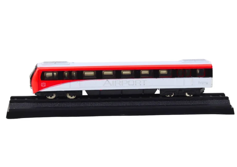 Kolekcionarski Model Vlaka Crveno Bijeli 1:48 Metalni 2