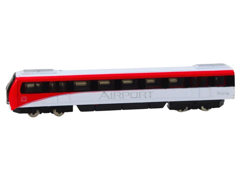 Kolekcionarski Model Vlaka Crveno Bijeli 1:48 Metalni 3
