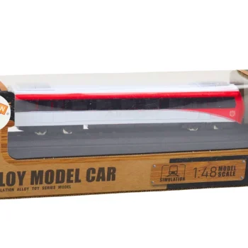 Kolekcionarski Model Vlaka Crveno Bijeli 1:48 Metalni 4