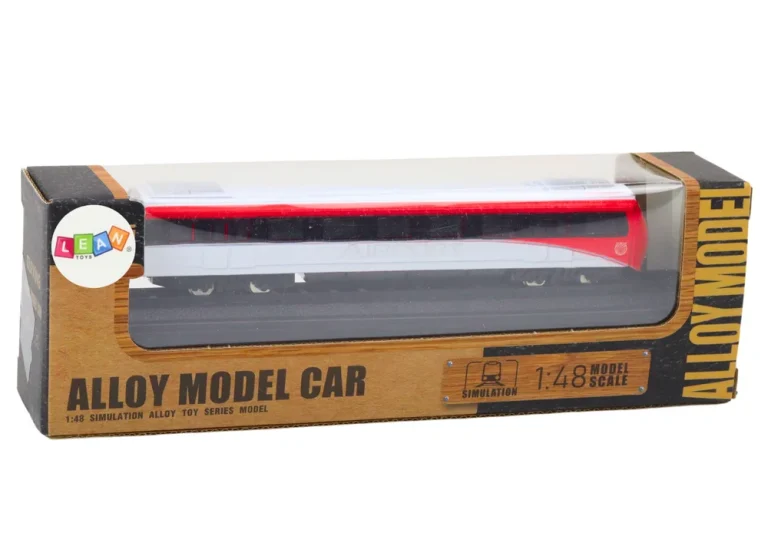 Kolekcionarski Model Vlaka Crveno Bijeli 1:48 Metalni 4