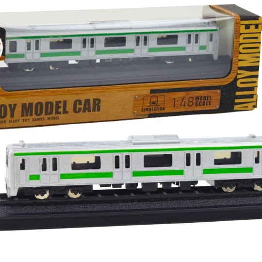 Kolekcionarski Model Vlaka Vagona 1:48 Metal Srebro 1