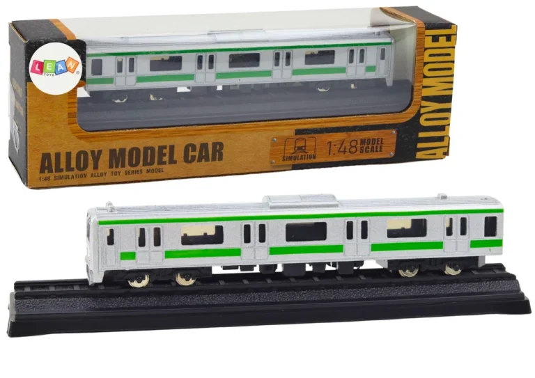 Kolekcionarski Model Vlaka Vagona 1:48 Metal Srebro 1
