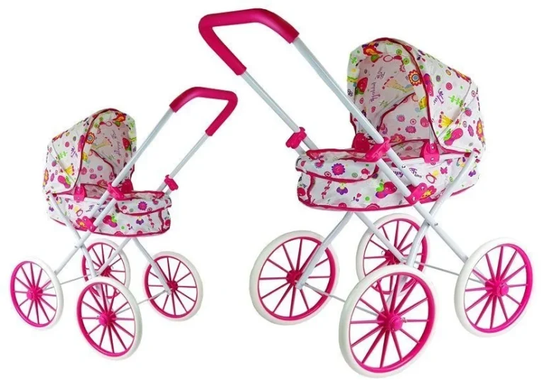 Kolica Za Lutke Retro Big Wheels Flowers 1