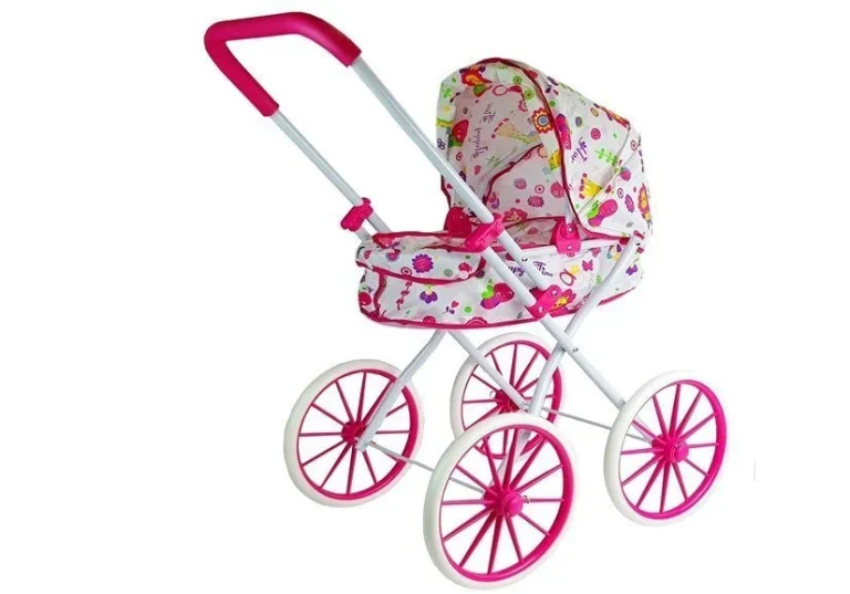 Kolica Za Lutke Retro Big Wheels Flowers 3