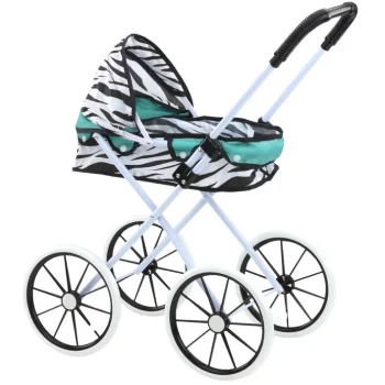 Kolica Za Lutke Sklopiva Zebra Tirkizna 2
