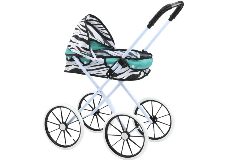 Kolica Za Lutke Sklopiva Zebra Tirkizna 2