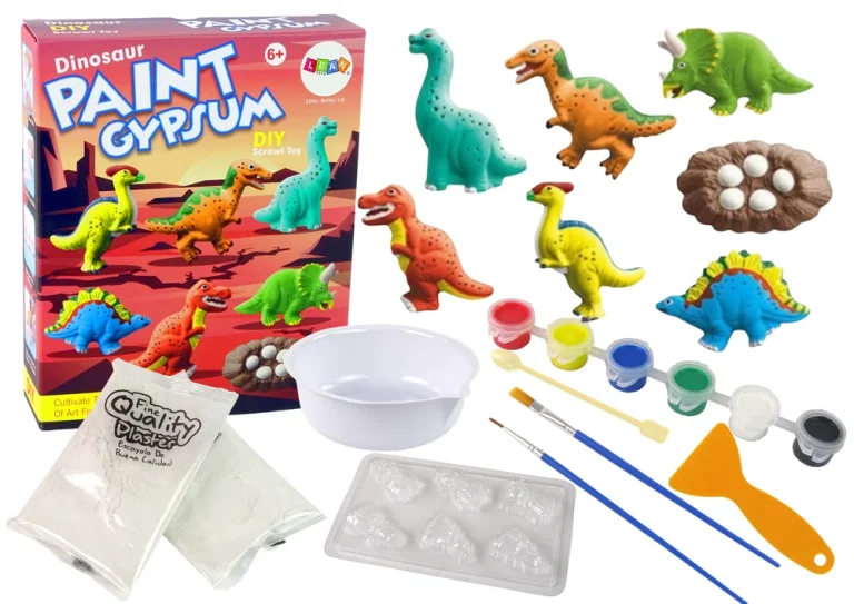 Komplet Za Odlijevanje Gipsa I Bojanje Dinosaura 1