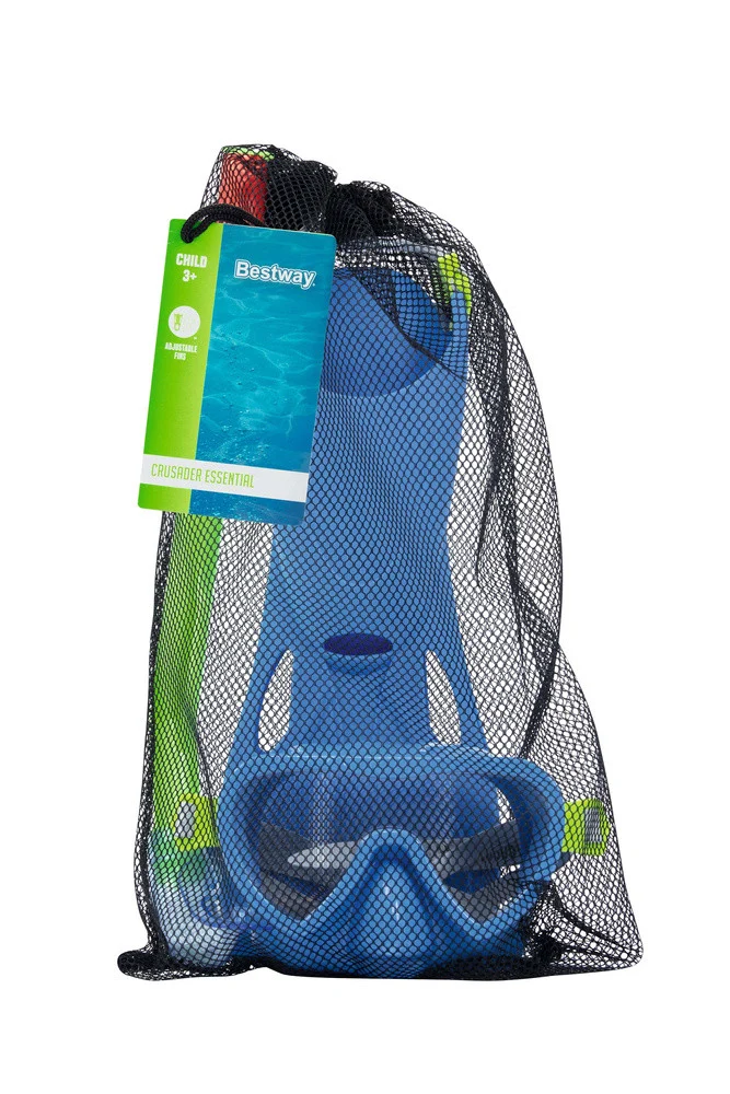 Komplet Za Ronjenje Plava Maska, Peraje, Tuba Bestway 25039 13